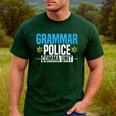 Grammar Police Comma Unit English Teacher Grammar Teacher For Men Women Men's Casual T-Shirt Forest
