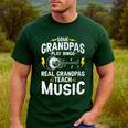 Some Grandpas Play Bingo Real Grandpas Teach Music Teacher Men's Casual T-Shirt Forest Some Grandpas Play Bingo Real Grandpas Teach Music Teacher Men's Casual T-Shirt Forest