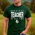 Greatest Teacher Of All Time Teachers Day 1 Teacher Goat Men's Casual T-Shirt Forest Greatest Teacher Of All Time Teachers Day 1 Teacher Goat Men's Casual T-Shirt Forest