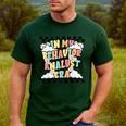 Groovy ABA RBT Therapist In My Behavior Analyst Era Teacher Men's Casual T-Shirt Forest