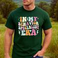 Groovy In My Behavior Specialist Era Behavior Teachers Men's Casual T-Shirt Forest Groovy In My Behavior Specialist Era Behavior Teachers Men's Casual T-Shirt Forest