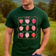 Groovy Kindergarten Is My Jam Strawberry Kinder Team Teacher Men's Casual T-Shirt Forest