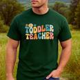 Groovy Toddler Teacher Appreciation Back To School Men's Casual T-Shirt Forest Groovy Toddler Teacher Appreciation Back To School Men's Casual T-Shirt Forest