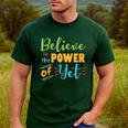 Growth Mindset Teacher Believe In The Power Of Yet Men's Casual T-Shirt Forest Growth Mindset Teacher Believe In The Power Of Yet Men's Casual T-Shirt Forest