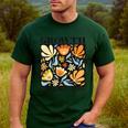 Growth Not Perfection Abstract Florals SPED Teacher Men's Casual T-Shirt Forest Growth Not Perfection Abstract Florals SPED Teacher Men's Casual T-Shirt Forest