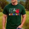 H Is For Head Start Teacher First Day Of School Tee Men's Casual T-Shirt Forest H Is For Head Start Teacher First Day Of School Tee Men's Casual T-Shirt Forest