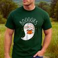 Halloween Cute Ghost Book Reading Teacher Men's Casual T-Shirt Forest Halloween Cute Ghost Book Reading Teacher Men's Casual T-Shirt Forest