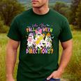 Halloween Floral Ghost Teacher Are You Falloween Directions Men's Casual T-Shirt Forest Halloween Floral Ghost Teacher Are You Falloween Directions Men's Casual T-Shirt Forest