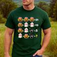 Halloween Math Teacher Men Women Order Of Operations Men's Casual T-Shirt Forest