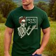 Halloween Math Teacher Skeleton Six Seven Meme Brainrot Men's Casual T-Shirt Forest Halloween Math Teacher Skeleton Six Seven Meme Brainrot Men's Casual T-Shirt Forest