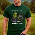 Halloween Monster Math Pun Teacher Humor Men's Casual T-Shirt Forest