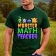 Halloween Monster Math Teacher Men Women Men's Casual T-Shirt Forest Halloween Monster Math Teacher Men Women Men's Casual T-Shirt Forest