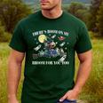 Halloween There's Room On My Broom For You Too Teacher Men's Casual T-Shirt Forest