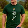 Halloween Skeleton Tap Dance Ballet Dance Teacher Men's Casual T-Shirt Forest Halloween Skeleton Tap Dance Ballet Dance Teacher Men's Casual T-Shirt Forest