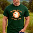 Halloween Teacher Crew Spooky Season Retro Ghost Men's Casual T-Shirt Forest Halloween Teacher Crew Spooky Season Retro Ghost Men's Casual T-Shirt Forest