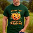 Halloween Teacher Librarian Pumpkin Reading Books Men Women Kids Men's Casual T-Shirt Forest Halloween Teacher Librarian Pumpkin Reading Books Men Women Kids Men's Casual T-Shirt Forest