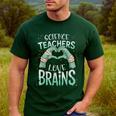 Halloween Teacher Tshirts Science Teachers Love Brains Men's Casual T-Shirt Forest Halloween Teacher Tshirts Science Teachers Love Brains Men's Casual T-Shirt Forest