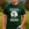 Halloween Teacher Tshirts Zombie Teachers Love Brains Men's Casual T-Shirt Forest Halloween Teacher Tshirts Zombie Teachers Love Brains Men's Casual T-Shirt Forest