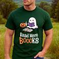 Halloween Teacher Women Cute Reading Ghost Read More Books Men's Casual T-Shirt Forest Halloween Teacher Women Cute Reading Ghost Read More Books Men's Casual T-Shirt Forest