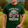 Halloween Teacher Zombie Reading Is Good For Brains Men's Casual T-Shirt Forest Halloween Teacher Zombie Reading Is Good For Brains Men's Casual T-Shirt Forest