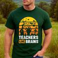 Halloween Teachers Science Math Teachers Love Brains Men's Casual T-Shirt Forest Halloween Teachers Science Math Teachers Love Brains Men's Casual T-Shirt Forest