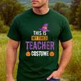 Halloween Teachers This Is My Tired Teacher Costume Men's Casual T-Shirt Forest Halloween Teachers This Is My Tired Teacher Costume Men's Casual T-Shirt Forest
