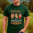 Hangin My Kindergarten Cookie Gingerbread Christmas Teacher For Men Women Kids Men's Casual T-Shirt Forest