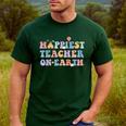 Happiest Teacher On Earth First Day Of School Back To School Men's Casual T-Shirt Forest