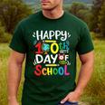 Happy 100th Day Of School 100 Days Of School Teacher Student Men's Casual T-Shirt Forest