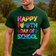 Happy 100th Day Of School Teacher Student 100 Days Tie Dye Men Women Kids Men's Casual T-Shirt Forest Happy 100th Day Of School Teacher Student 100 Days Tie Dye Men Women Kids Men's Casual T-Shirt Forest