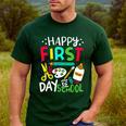 Happy First Day Of School Teacher Back To School Student Men's Casual T-Shirt Forest Happy First Day Of School Teacher Back To School Student Men's Casual T-Shirt Forest