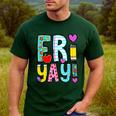 Happy Fri-Yay Friday Lovers Fun Teacher Life FriYay Weekend Men's Casual T-Shirt Forest