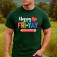 Happy Fri-Yay Friday Lovers Fun Teacher Life Weekend Men's Casual T-Shirt Forest Happy Fri-Yay Friday Lovers Fun Teacher Life Weekend Men's Casual T-Shirt Forest