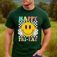 Happy Fri-Yay Teacher Friday Weekend School Men's Casual T-Shirt Forest