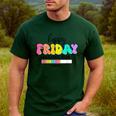 Happy Friyay Teacher School Friday Weekend Vibes Men's Casual T-Shirt Forest Happy Friyay Teacher School Friday Weekend Vibes Men's Casual T-Shirt Forest