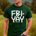 Happy Friyay Teacher Shirt Cute Teacher Fashion Fri-Yay Men's Casual T-Shirt Forest