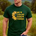 We Can Do Hard Things Kids Teacher Back To School Men's Casual T-Shirt Forest We Can Do Hard Things Kids Teacher Back To School Men's Casual T-Shirt Forest