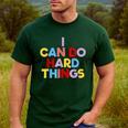 I Can Do Hard Things Teacher Inspiration Do Hard Things Men's Casual T-Shirt Forest I Can Do Hard Things Teacher Inspiration Do Hard Things Men's Casual T-Shirt Forest