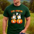 Haunted By 67 Boo Ghost Pumpkin Halloween Teacher Men's Casual T-Shirt Forest Haunted By 67 Boo Ghost Pumpkin Halloween Teacher Men's Casual T-Shirt Forest