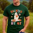 Haunted By 67 Boo Ghost Teacher 6 7 Halloween Costume Men's Casual T-Shirt Forest Haunted By 67 Boo Ghost Teacher 6 7 Halloween Costume Men's Casual T-Shirt Forest