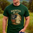 Haunted By 67 Ghost Math Joke Student Halloween Nerd Teacher Men's Casual T-Shirt Forest Haunted By 67 Ghost Math Joke Student Halloween Nerd Teacher Men's Casual T-Shirt Forest