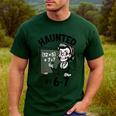Haunted 67 Skeleton Math Teacher Halloween Costume Math Pun Men's Casual T-Shirt Forest
