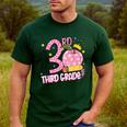 Hello 3rd Third Grade Back To School Pink Leopard Teacher Men's Casual T-Shirt Forest Hello 3rd Third Grade Back To School Pink Leopard Teacher Men's Casual T-Shirt Forest