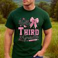 Hello Third Grade First Day Of School Coquette Teacher Girl Men's Casual T-Shirt Forest Hello Third Grade First Day Of School Coquette Teacher Girl Men's Casual T-Shirt Forest