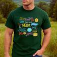 Hello Word In Different Languages Travel And Teacher Lover Men's Casual T-Shirt Forest Hello Word In Different Languages Travel And Teacher Lover Men's Casual T-Shirt Forest
