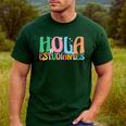 Hola Estudiantes Maestra Back To School Spanish Teacher Men's Casual T-Shirt Forest