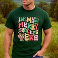 In My Holly Xmas Jolly Teacher Era Teacher Vibes Christmas Men's Casual T-Shirt Forest In My Holly Xmas Jolly Teacher Era Teacher Vibes Christmas Men's Casual T-Shirt Forest