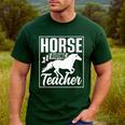Horse Riding Teacher Rider Lover Equestrian Men Women Kids Men's Casual T-Shirt Forest
