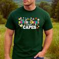 Hot All Superheroes Wear Capes Cute Teacher End Of School Men's Casual T-Shirt Forest