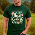 House Of Courage Flowers RCA School Teacher Student Tee Men's Casual T-Shirt Forest